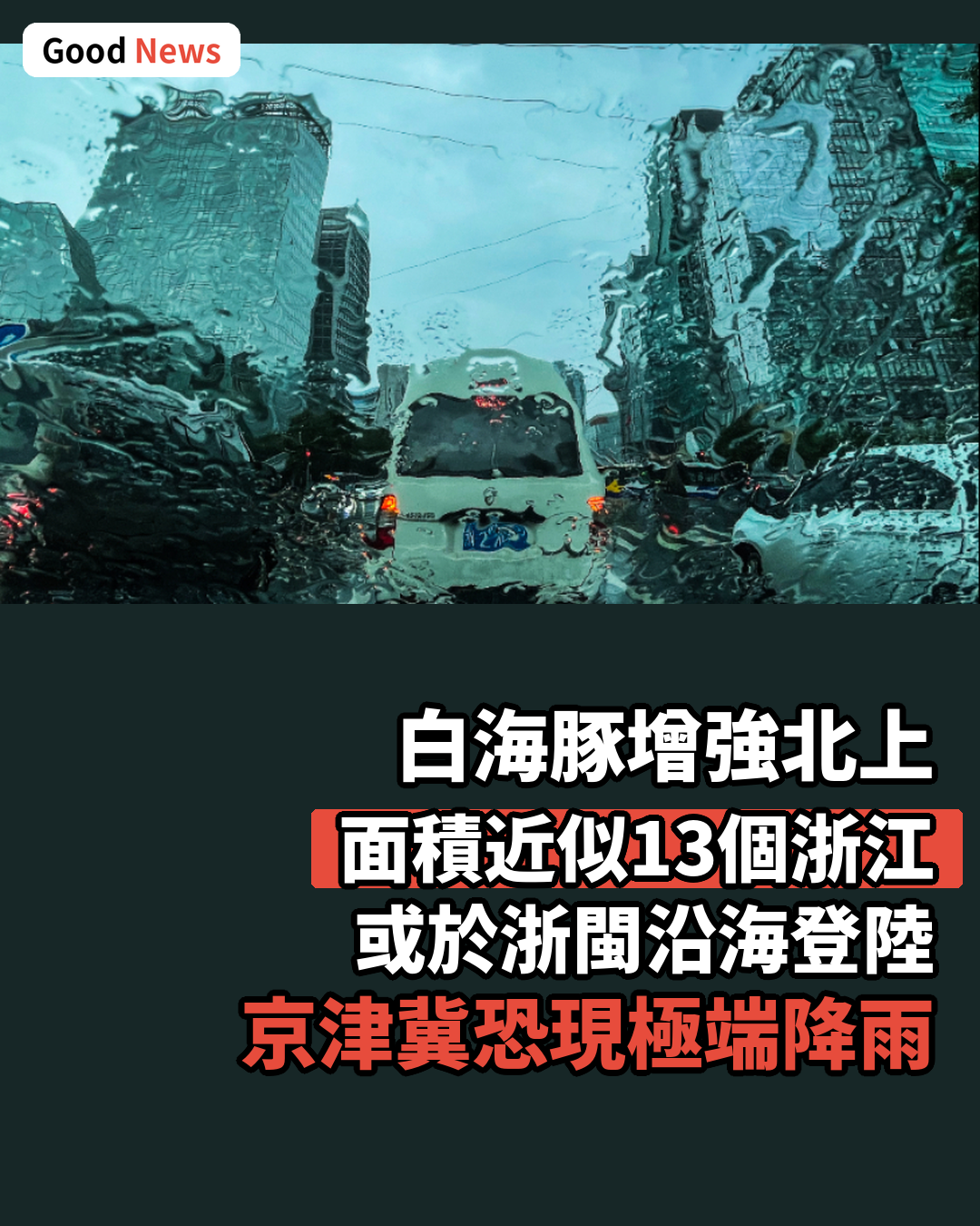 颱風白海豚增強北上 或為華東京津冀帶來極端降雨