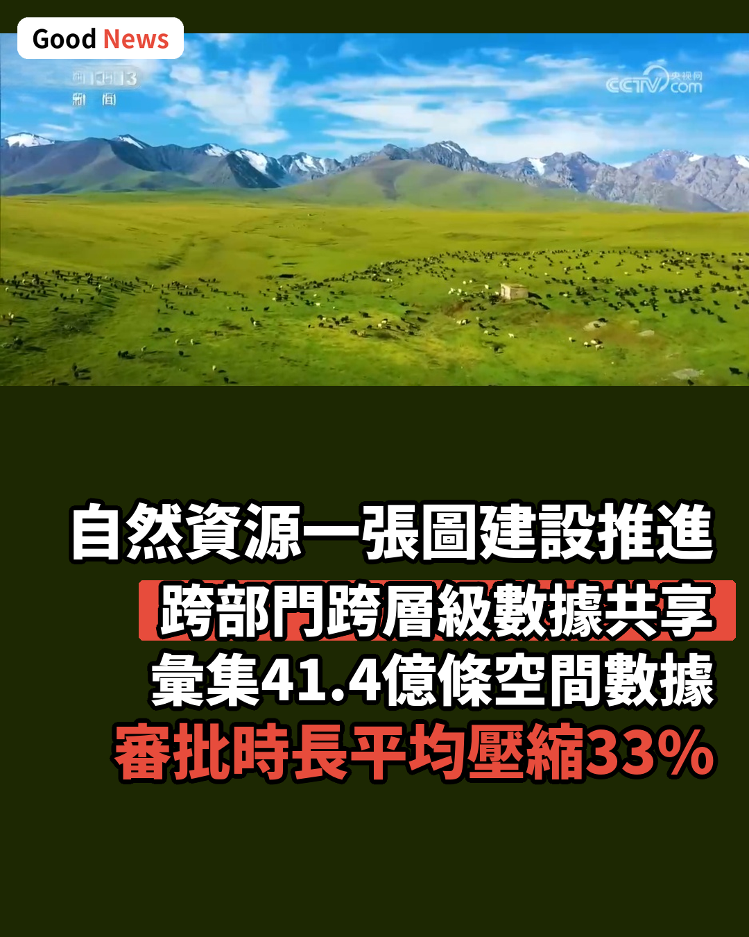 自然資源一張圖建設推進 跨部門數據共享共用