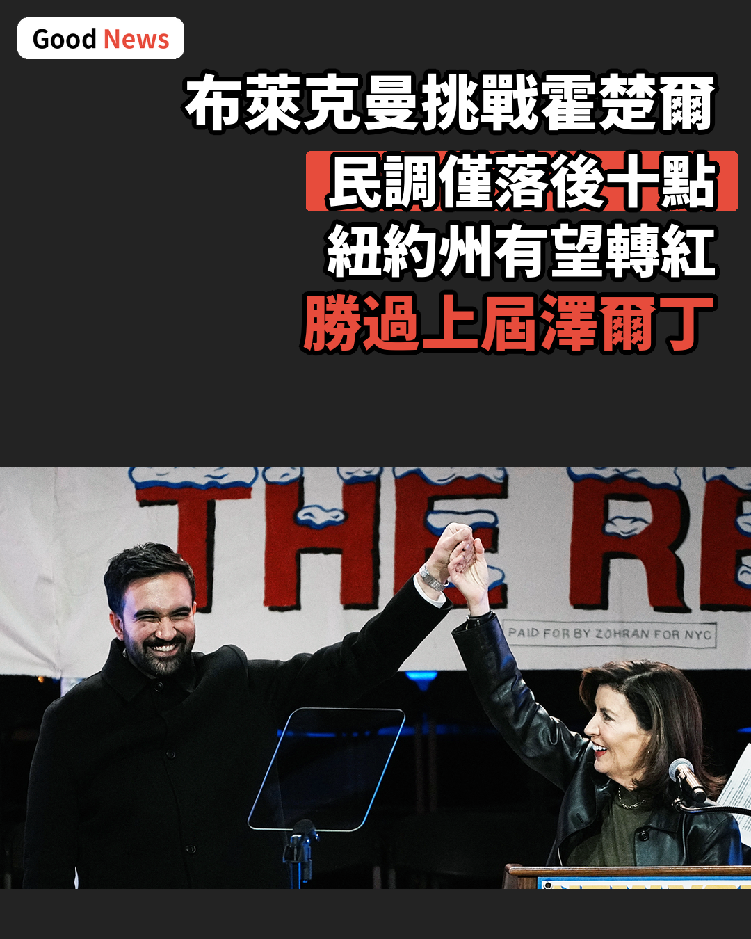 民調:布萊克曼僅落後10點 紐約州或轉紅