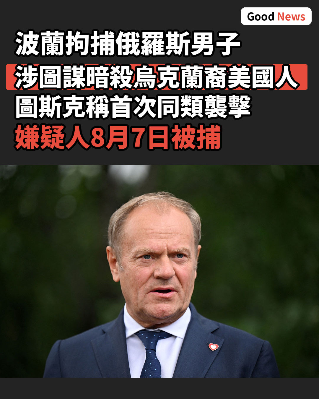 波蘭拘捕俄羅斯男子涉圖謀暗殺烏克蘭裔美國人