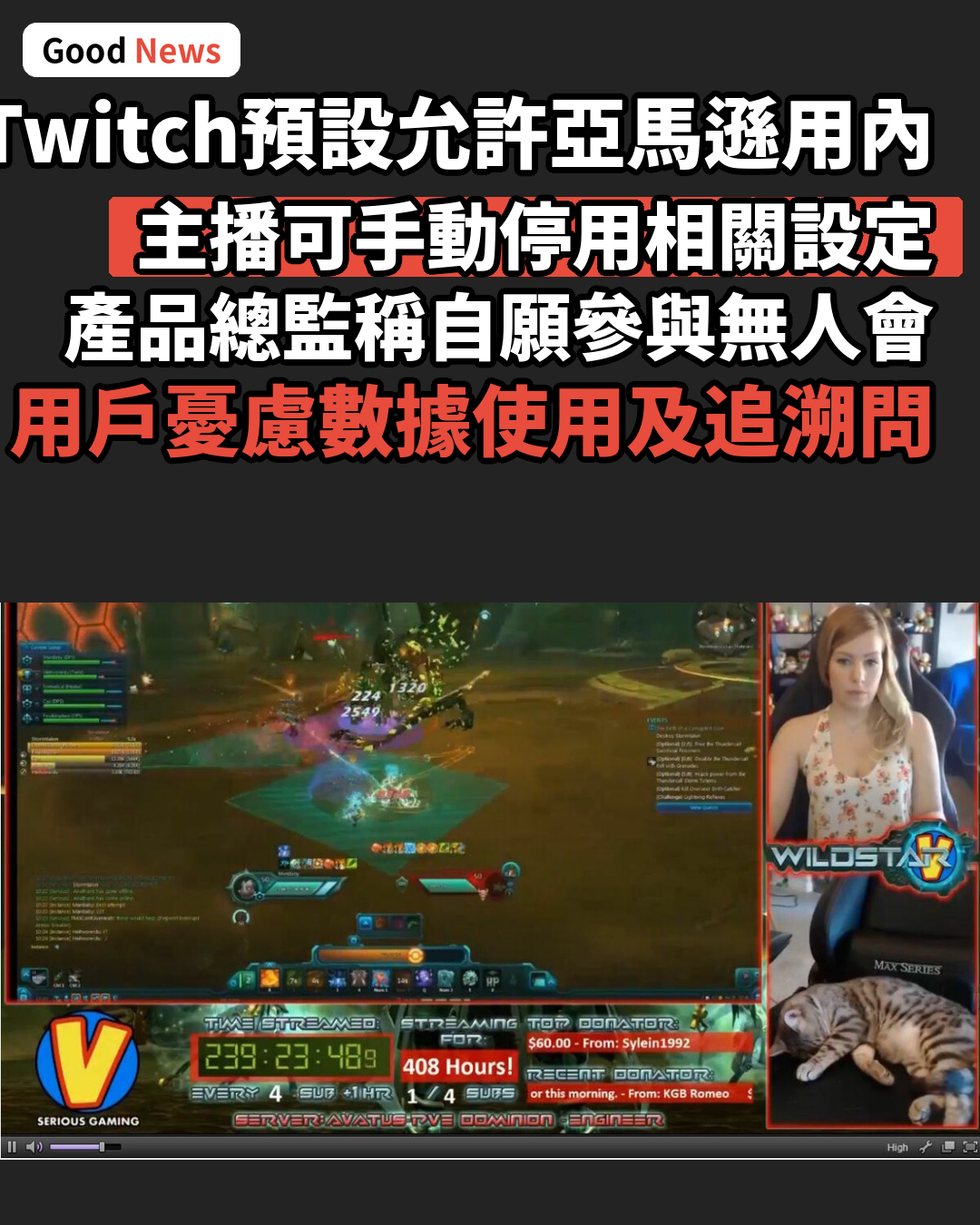 Twitch預設允許亞馬遜用串流內容訓練AI