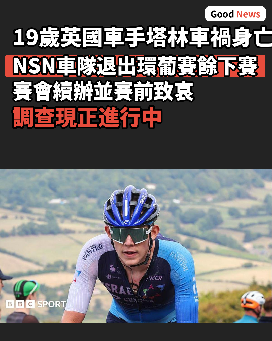英國車手塔林車禍離世 車隊退出環葡萄牙賽