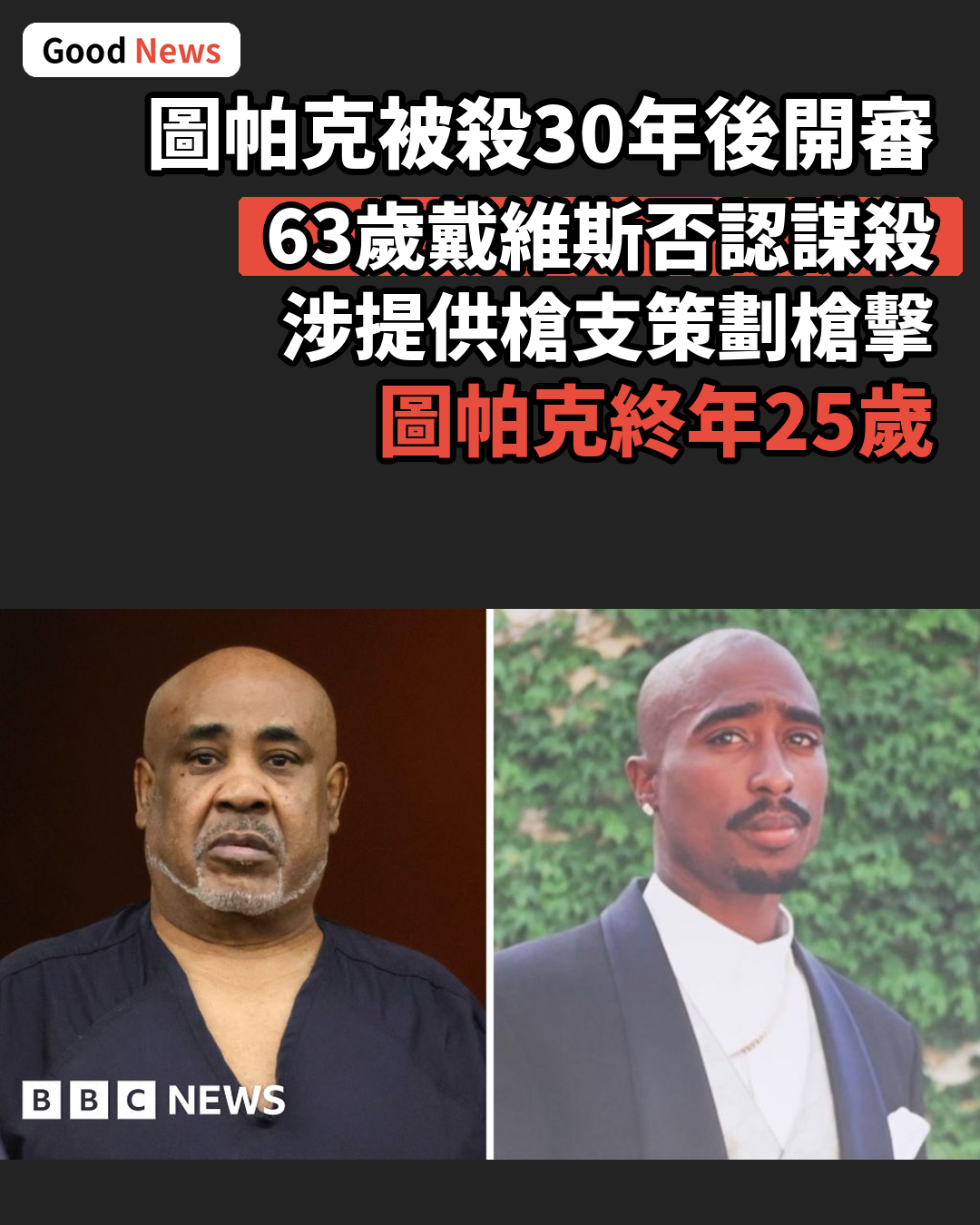 圖帕克被殺30年後 涉事男子終在拉斯維加斯受審