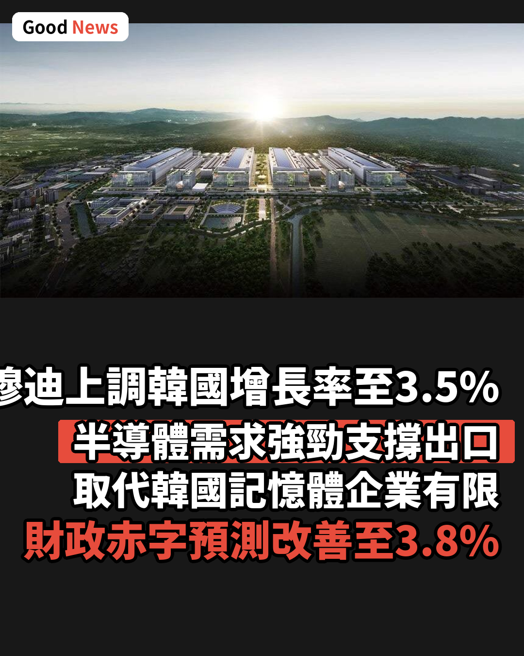 穆迪大幅上調韓國今年經濟增長率至3.5%