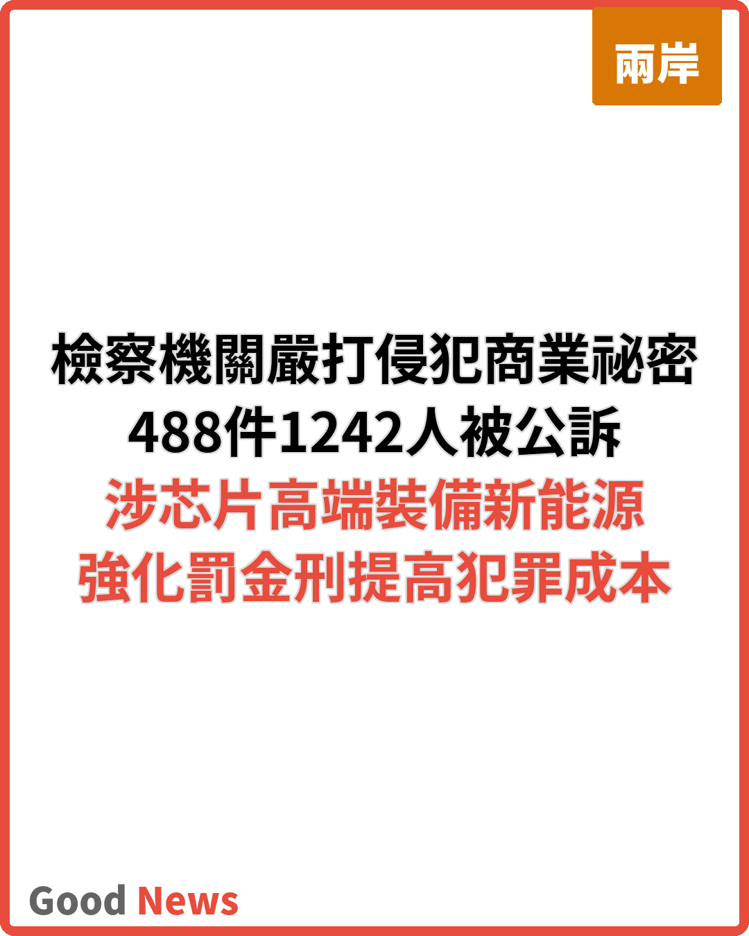 檢察機關嚴打侵犯商業祕密犯罪 1242人被公訴